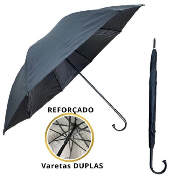 GUARDA CHUVA 8V-118CM CB/CURVO PORTARIA