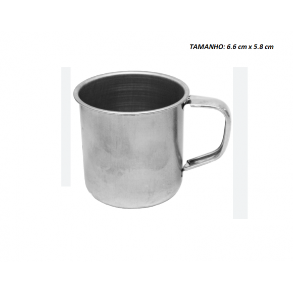 CANECA INOX (6,6X5,8)CM = 150ML