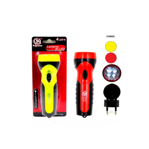 LANTERNA 04 LEDS REDD - 16W RECARREGAVEL BIVOLT