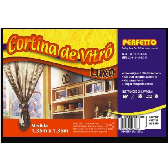 CORTINA PLASTICA VITRO LUXO