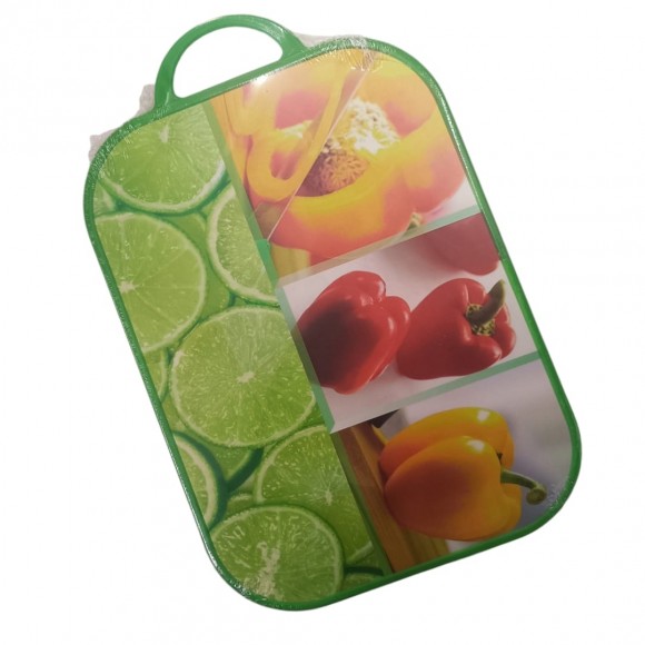 TABUA PLASTICA ESTAMPADA C/ALÇA (37X25)CM