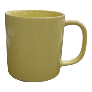 CANECA CERÂMICA RETA AMARELA - 200ML