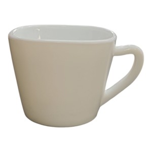 XICARA VIDRO BRANCA CAFE QUADRADA 85ML