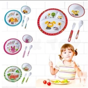 KIT ALIMENTAÇÃO INFANTIL MELAMINA 4PCS
