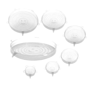 KIT 06 TAMPAS SILICONE TRANSPARENTE