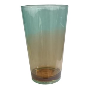 COPO CRISTAL 450ML BICOLOR (VERDE/AMBAR COCA)