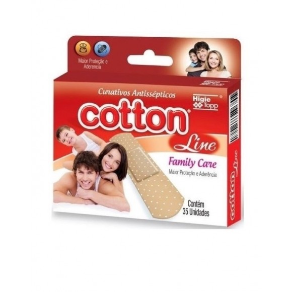 CURATIVO COTTON LINE C/ 35 UNIDADES