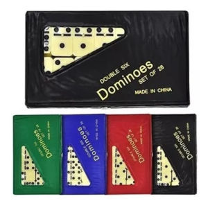 JOGO DOMINÓ ESTOJO C/28 PEÇAS 9MM