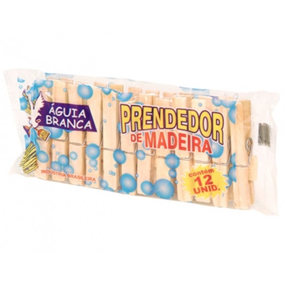 PRENDEDOR DE  MADEIRA C/12  CX C/50 DUZIAS