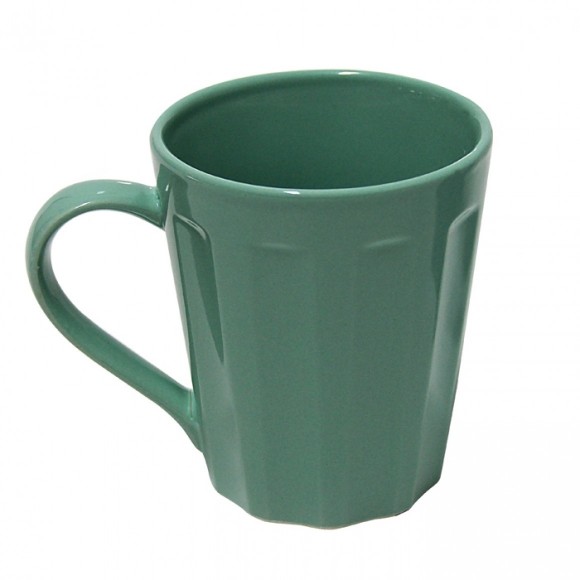 CANECA PORCELANA CANELADA COLOR 250ML