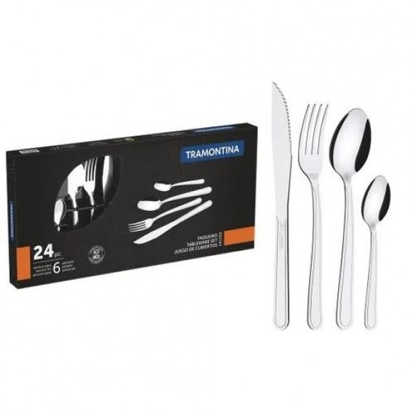 FAQUEIRO INOX 24PC BUZIOS