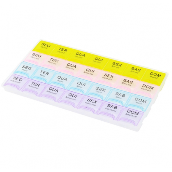 PORTA COMPRIMIDO SEMANAL 4 PERÍODOS