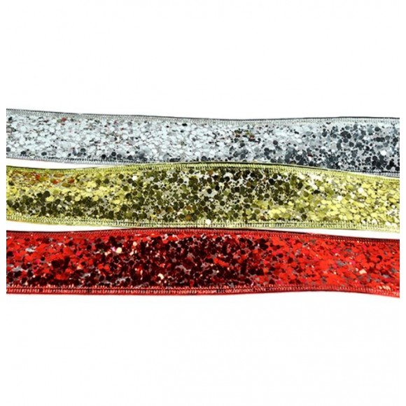 FITA ARAMADA BRILHANTE COLOR 3,8CM X 3,0M