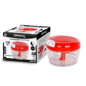 PROCESSADOR MINI ALIMENTOS 170ML VERMELHO