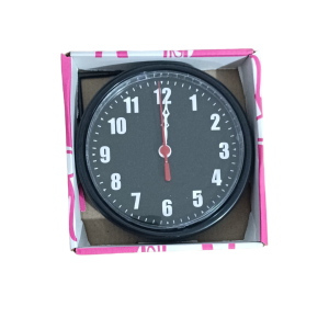 RELOGIO GENIAL PAREDE REDONDO 15CM PRETO