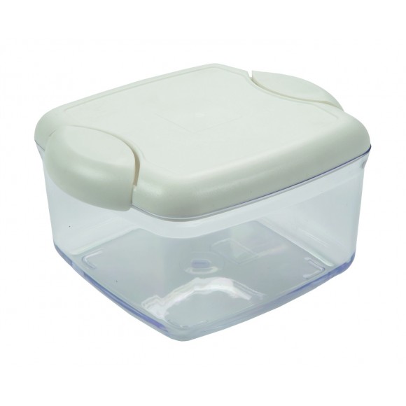 POTE HERMÉTICO QUADRADO BRANCO 1,3L TUTTI