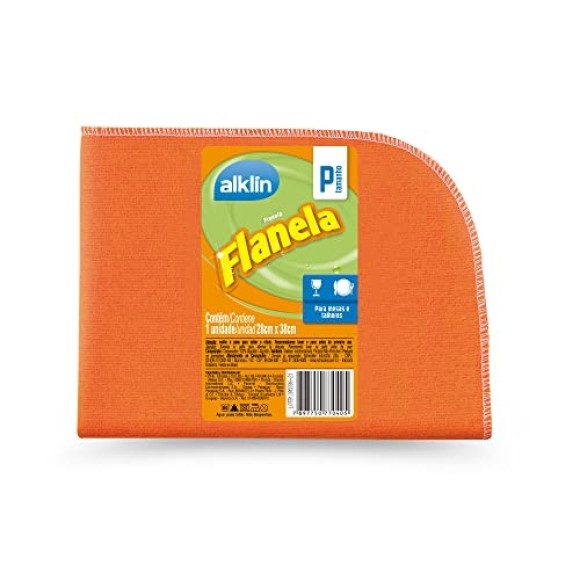 FLANELA LARANJA "P" 28x38CM