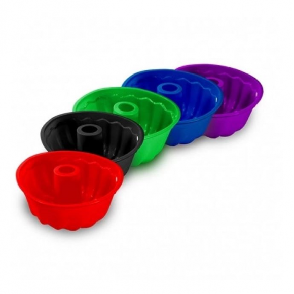 FORMA DE SILICONE PARA BOLO C/ FURO 25x8CM